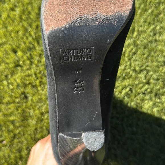 Arturo Chiang Stiletto Fur Boot Size 8 - Picture 9 of 12